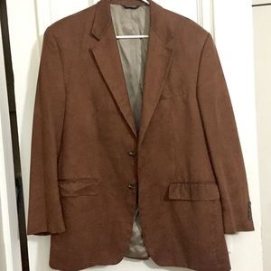 Brown Suede Chaps Blazer